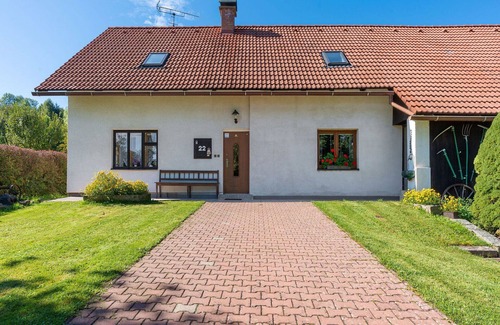 Rovensko pod Troskami Villa | Wonderful private villa for 8 people with TV and patio