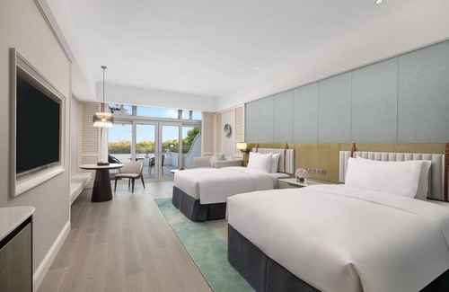 Siming Hotel | Xiamen International Seaside Hotel (hotel corridor leads to the stone exhibition hall)