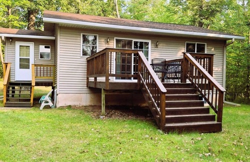 Spooner Cabin | Year Round 2 BR/2BA home on Mystery Lake! Fishing, Boating, ATVing, Campfires!