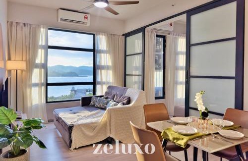 Downtown Kota Kinabalu Apartment | Zeluxo #JQ02 Jesselton Quay Tower 2 Level 10-2 BR 1 Bath, Seaview