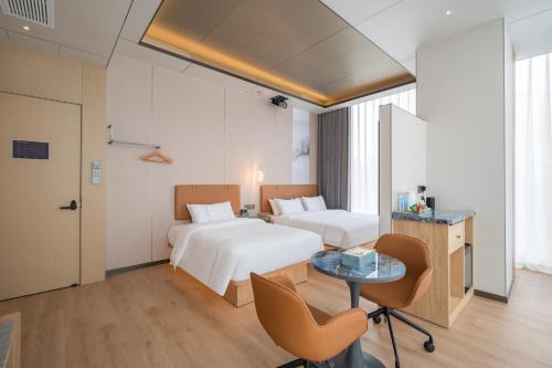 安汇文化酒店 朝阳高铁站石佛营地铁站店