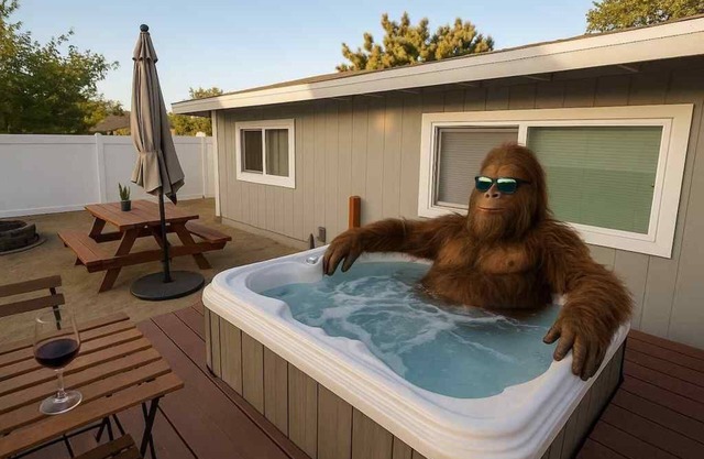 15 min to JT Park Hot Tub Cute Design Full Kitchen