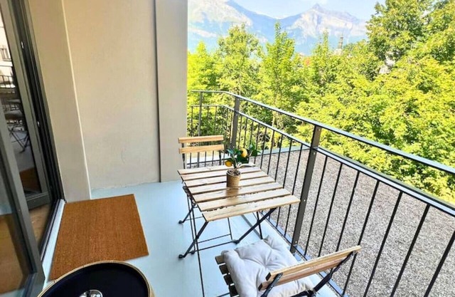 1BR Flat at St Gervais with Mountain Views