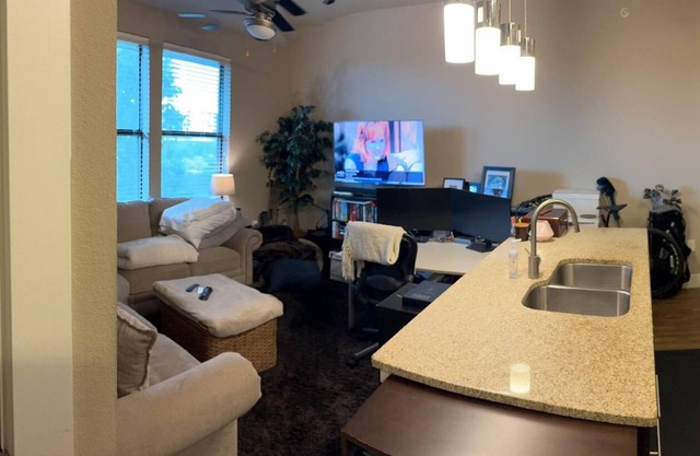 2-bedroom apartment fiber WiFi in Addison. Set up for remote computer work.
