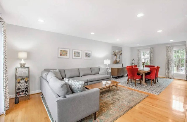 3-bedroom house close to everything with private fenced in backyard.