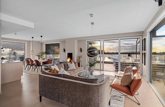 3-bedroom penthouse in delightful Oslo, large private terracce , amazing view
