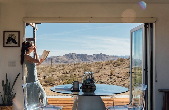 3 designer containers.9 secluded acres.Art Gallery.Dark Skies.Hot tub+cold tubs.