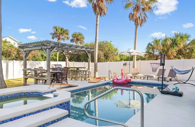 3-Story Beach House Retreat with Heated Pool, Game Room, 5 Min to Flagler