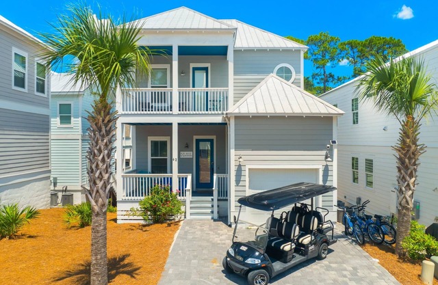 30A Pet Friendly - Shared Pool, Golf Cart, 4 Bikes, Free Golf, Dune Allen Beach