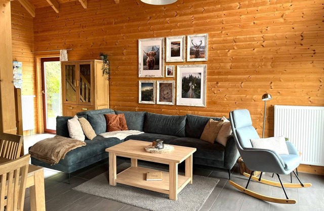 5 Sterne Ferienhaus Annika - Kamin,Sauna,Seeblick