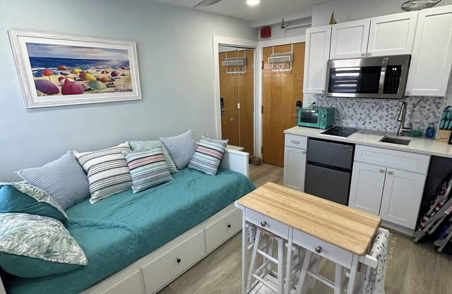 500 feet from the beach. Chairs umbrella, and Beach tags included.