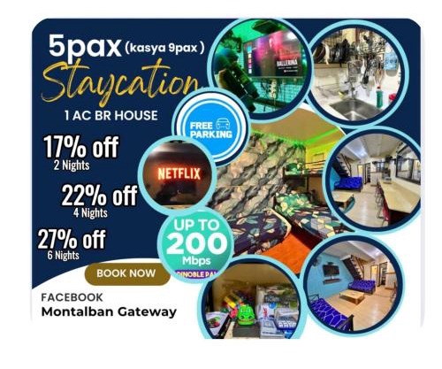 5pax 200mbps Netflix Videoke Parking Games Grill