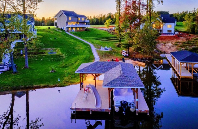 6BR Lakefront at Lake Anna, Boat Dock, Fire Pit