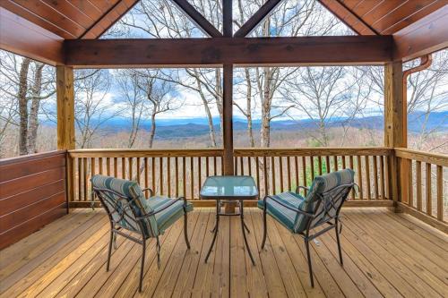 A Bears Lair - Scenic Views, Hot Tub, Cozy Fireplace in the Prestigious Mountain High Community near Blue Ridge - Mineral Bluff,