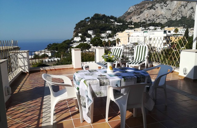 A centrally located house with a breathtaking view of the Island.