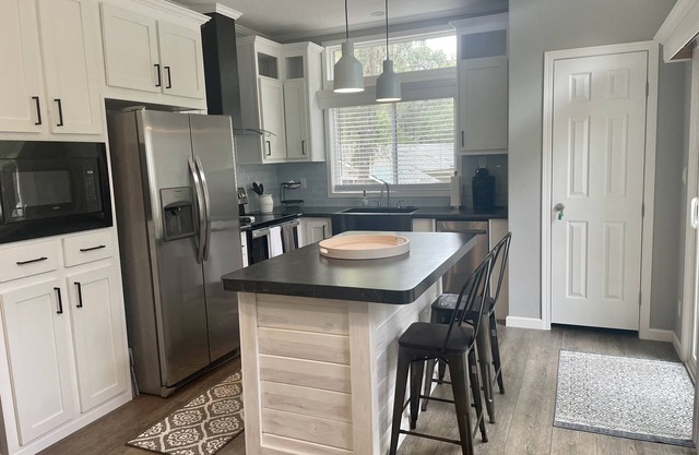 A luxury tiny house on a beautiful lake resort