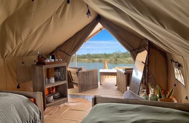 Adventure Glamping: Safari Tent Near SpaceX