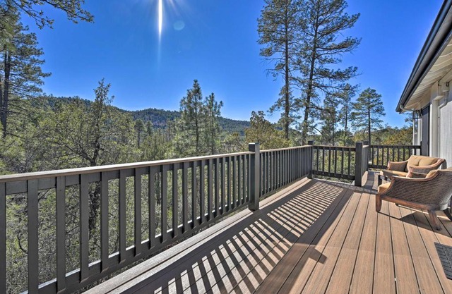 Airy Pine Cabin with Deck and Pool Table, Near Hiking!