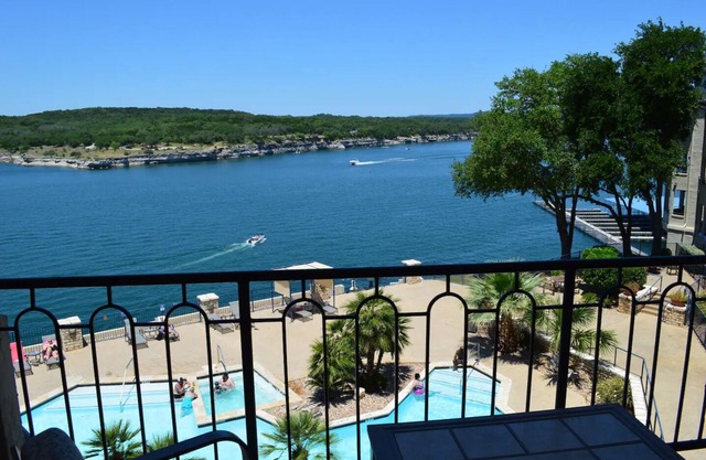 Amazing top floor view in a newly renovated Lake Travis Condo on Private Island