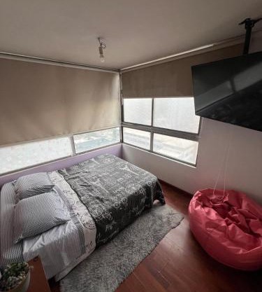 Apartamento en Santiago ,centro histórico, Dos Dormitorios, Cocina, Lavadora, WiFi y Home Office Cerca Metro Santa Ana