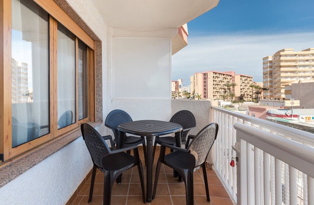 Apartment 'Arena De 2 Mares' with Sea View, Shared Pool and Private Terrace