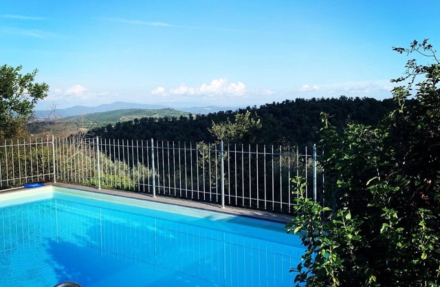 Apartment B with a fantastic view to the maremma landscape