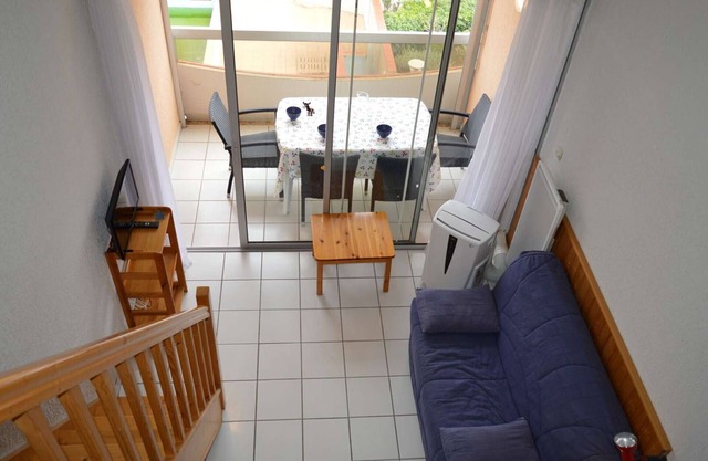Argelès-sur-Mer: Studio/Mezzanine 4 pers, Clim, Piscine, Plage à 100m
