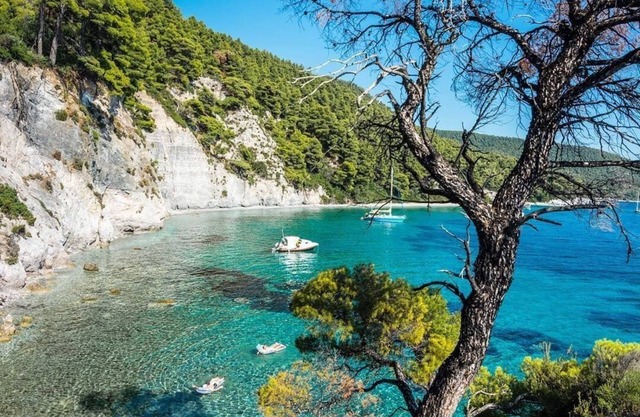 Athos Blue Nikiti D2 (2 bedroom apartment with living room, balcony and pool)