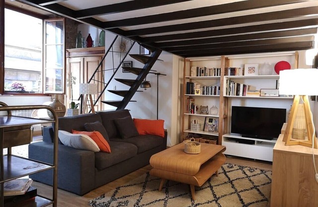 Authentic Loft with Mezzanine & Exposed Stones – Heart of Lyon