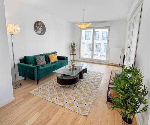 Balcon ensoleillé, design moderne