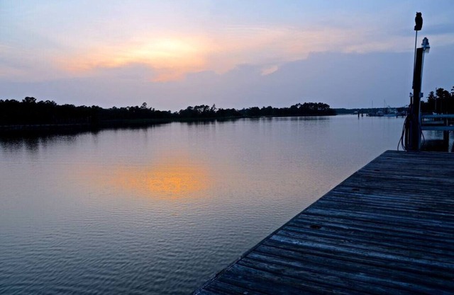 Bay front- Bay John-boat slips-pier