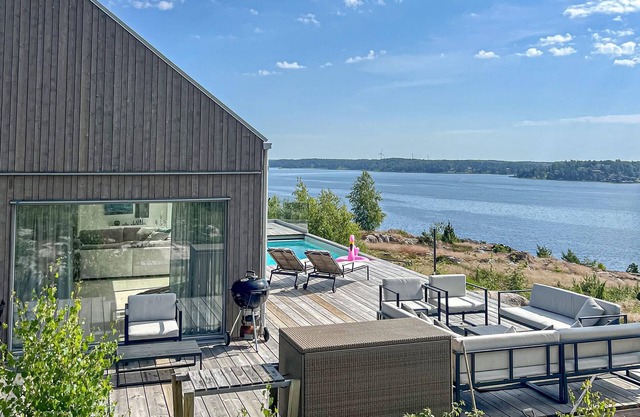 Beach front home in åkersberga with sauna