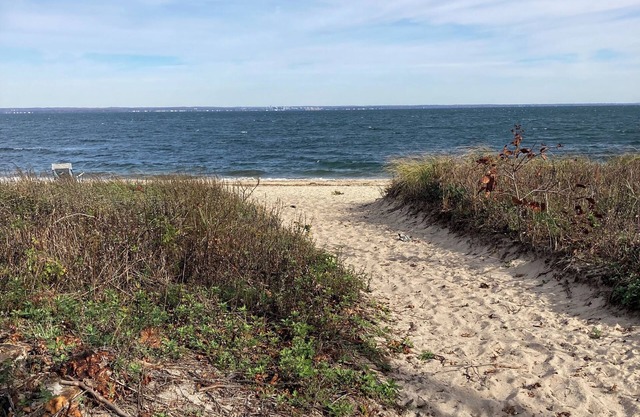 Beach house cottage steps to private beach in the heart of Bayville