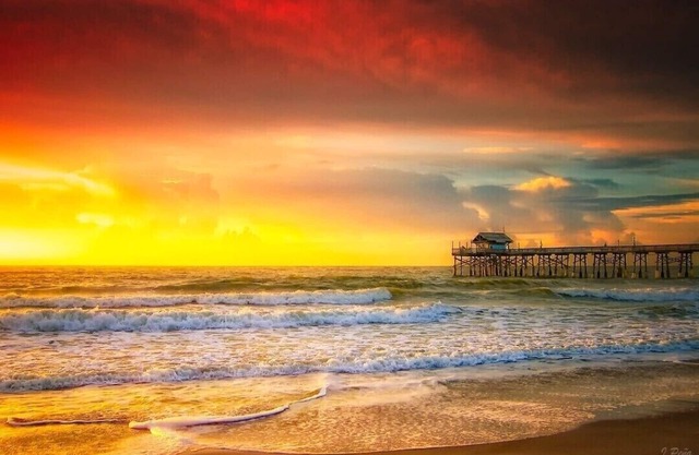 Beach, pool, beautiful sunset and more at Westgate Resorts Cocoa Beach FL