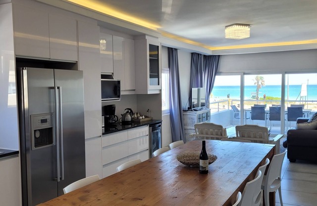 Beachfront property with swimming pool