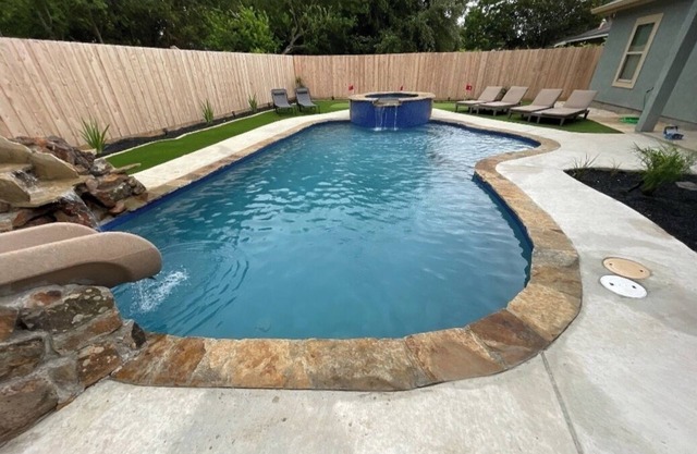 Beautiful home with PRIVATE POOL and game room!