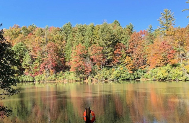 Beautiful mountain home on a private, secluded lake! Can sleep up to 10 people.