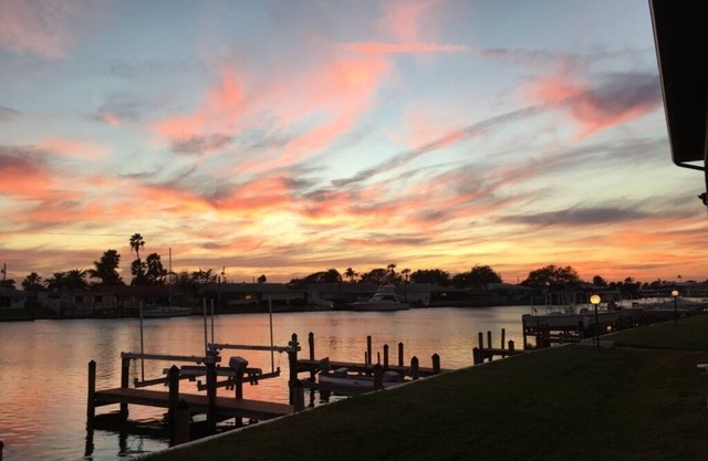 Beautiful sunsets from this ground floor Waterfront Condo - 3 month minimum