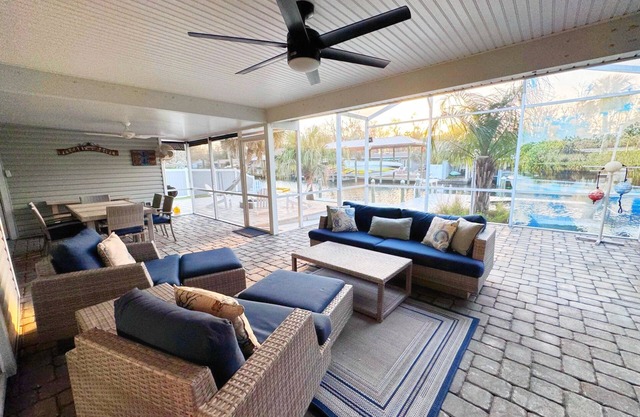 Beautiful Waterfront Home- large dock, huge patio, very close to the springs!