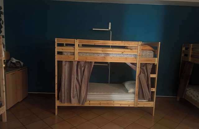 Beds in shared room