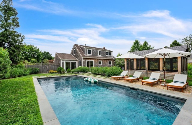 Bellport Village 3-BR Modern Beach House with Pool, Fire Pit, and Outdoor Shower