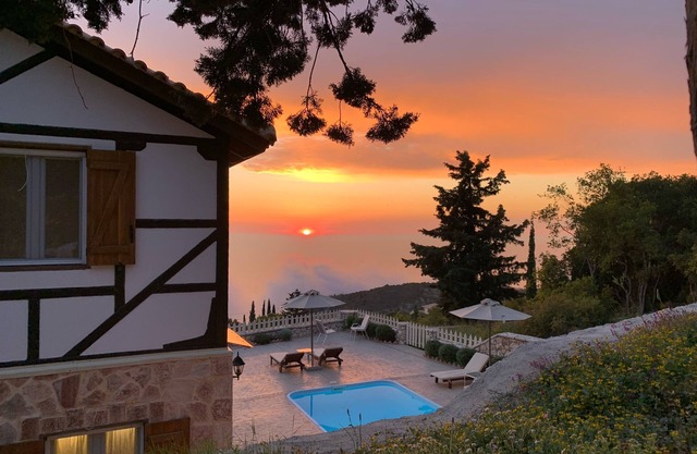 Bioclimatic villas in NATURA area with splendid Ionian sunsets