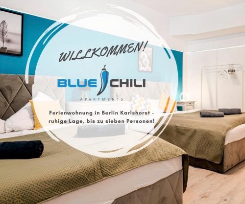 Blue Chili 31 - Stadtwohnung für 7 - modern zentral Karlshorst Wlan