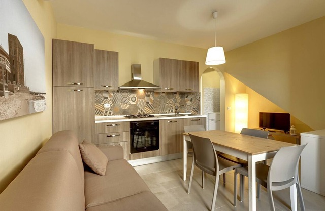 Blue two-room apartment