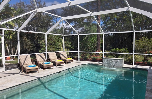 Boutique Luxury Villa in Naples–Gated Cul-de-Sac Gem with Heated Saltwater Pool