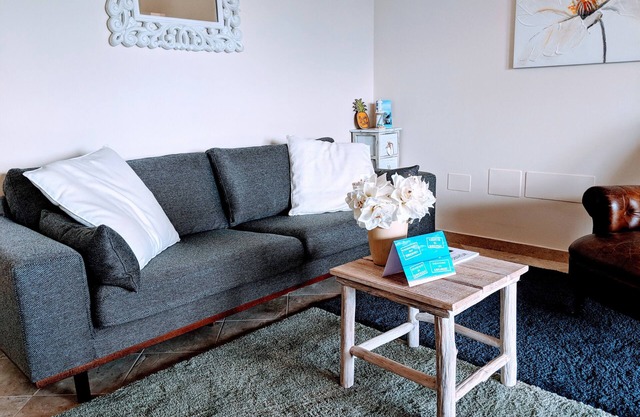 Boutique Seaview Apartment with large pool and private garden.