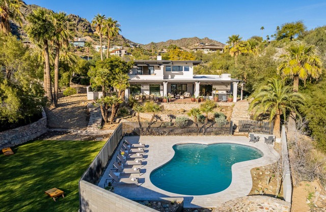 Breathtaking Canyon Retreat w/City Views, Pool, Home Gym & 2 Primary Suites