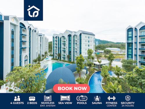 C111 Modern 2BR Escape, Steps to Beach & Cafes