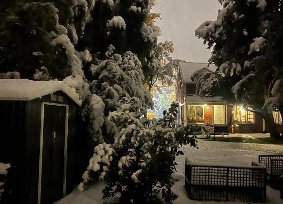 Cabaña del Cruce2 BRC pet friendy con vista a la montaña