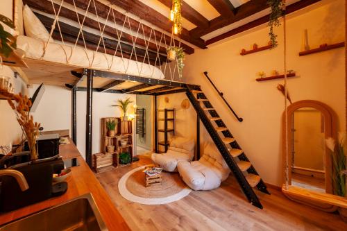 Cabane suspendue en plein coeur de Blois